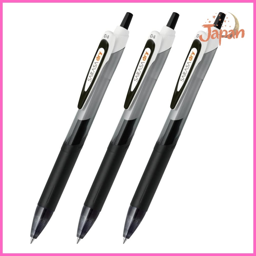 [Direct from Japan]Zebra Sarasa Dry Gel Ballpoint Pen, 0.4mm, Black, 3-pack, JJS31-BK-3AZ Felice dal