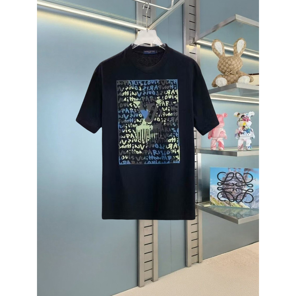 L @ V-สไตล์ใหม่6XLต้นฤดูใบไม้ผลิสไตล์ใหม่แขนสั้นเสื้อยืดผู้ชายผู้หญิงคู่ขนาดใหญ่Streetสไตล์Bottoming