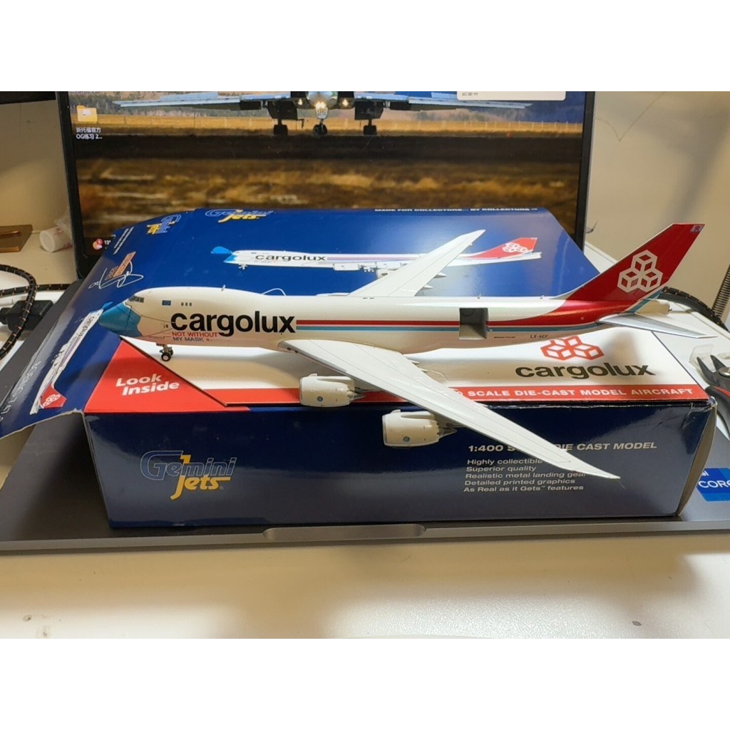 [คลังสินค้าพร้อม] Gemini Jets GJ 1/400 1: 400 Lucenburg Cargolux Cargolux Boeing 747-8F LX-VCA 747 เ