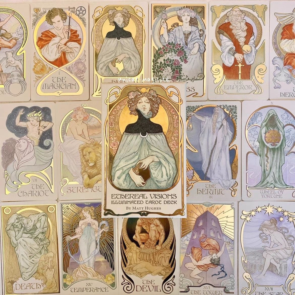 2026 สินค้าใหม่ของแท้ Ethereal Visions Tarot Visions Tarot ชุดหนังสือกระดาษ20260902