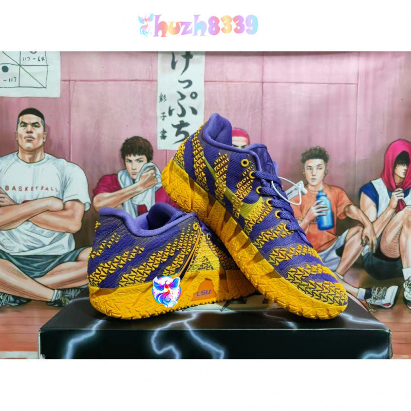 [คลังสินค้าพร้อมจัดส่งฟรี]Company Grade Ja 3 Morante 3 Anti-Slip Wear-Resistant Sports Shoes Shock A