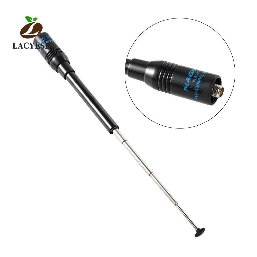 LACYESB เครื่องส่งรับวิทยุ Aerial Handheld ทนทาน UHF + VHF NA-773 สําหรับ Baofeng UV-5R อุปกรณ์สื่อส