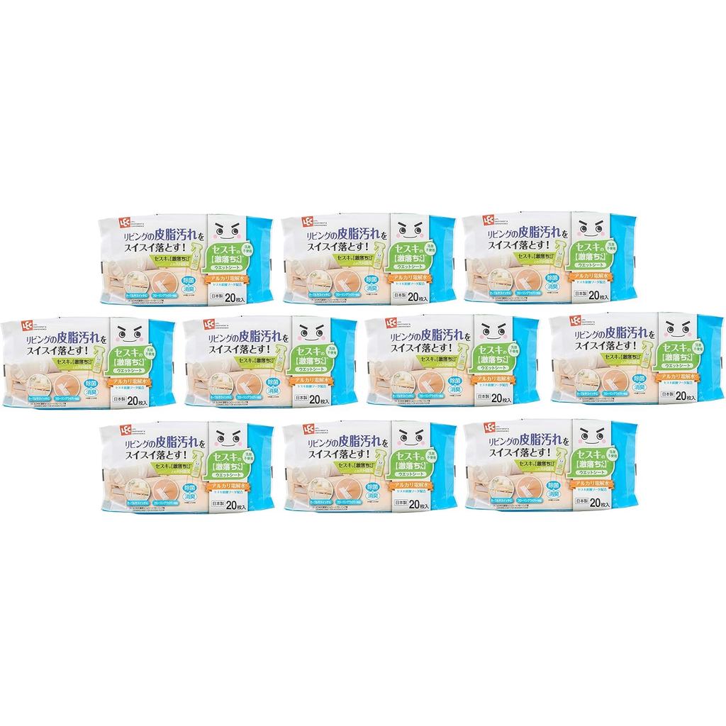 LEC (LEC) Bulk Purchase Set: Sesqui Gekiochi-kun Cleaning Sheets for Living Rooms, 20 sheets x 10 se