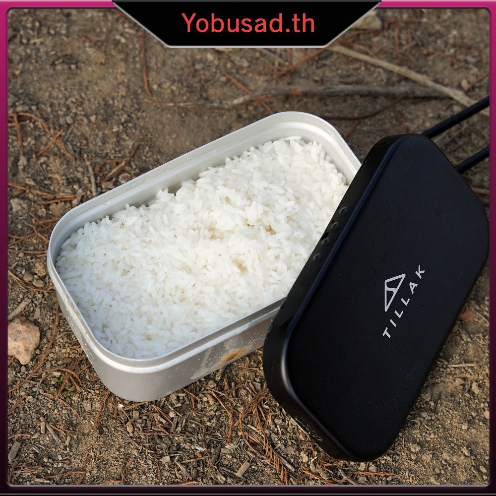 [Yobusad.th] 168g หม้อแคมป์อลูมิเนียมน้ําหนักเบา 850ml วาล์วปล่อยด้ามจับพับได้เครื่องครัวกลางแจ้ง