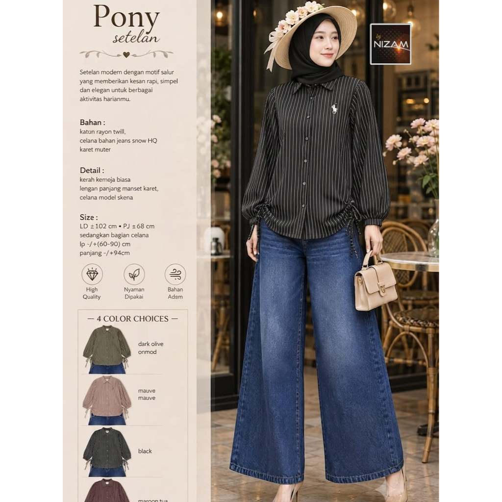 0409 PONY SUIT โดย NIzAM DAILY WEAR FASHION SOLO STORE