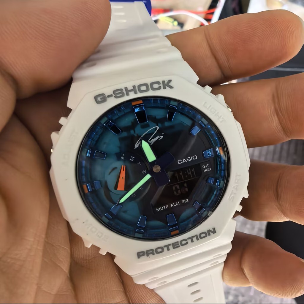 时尚日本手表GShock x Coca-Cola แปดเหลี่ยม Oak GA-2100CC-3A GA-2100-4AJF VERSION 3 ใหม่เรซิ่นสายนาฬิกา mk68