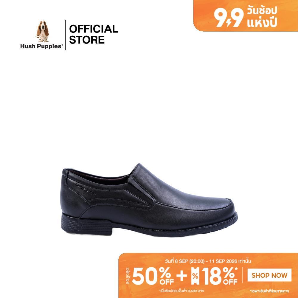 Hush Puppies รองเท้าผู้ชาย รุ่น HP 8HDFPP335A - สีดำ (รองเท้าทางการหนังสังเคราะห์ แบบสวม)