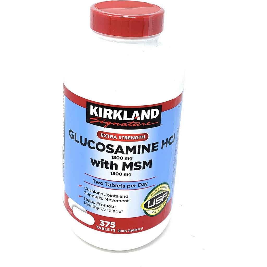 Kirkland Signature Glucosamine with M, 375 เม็ด BNEB