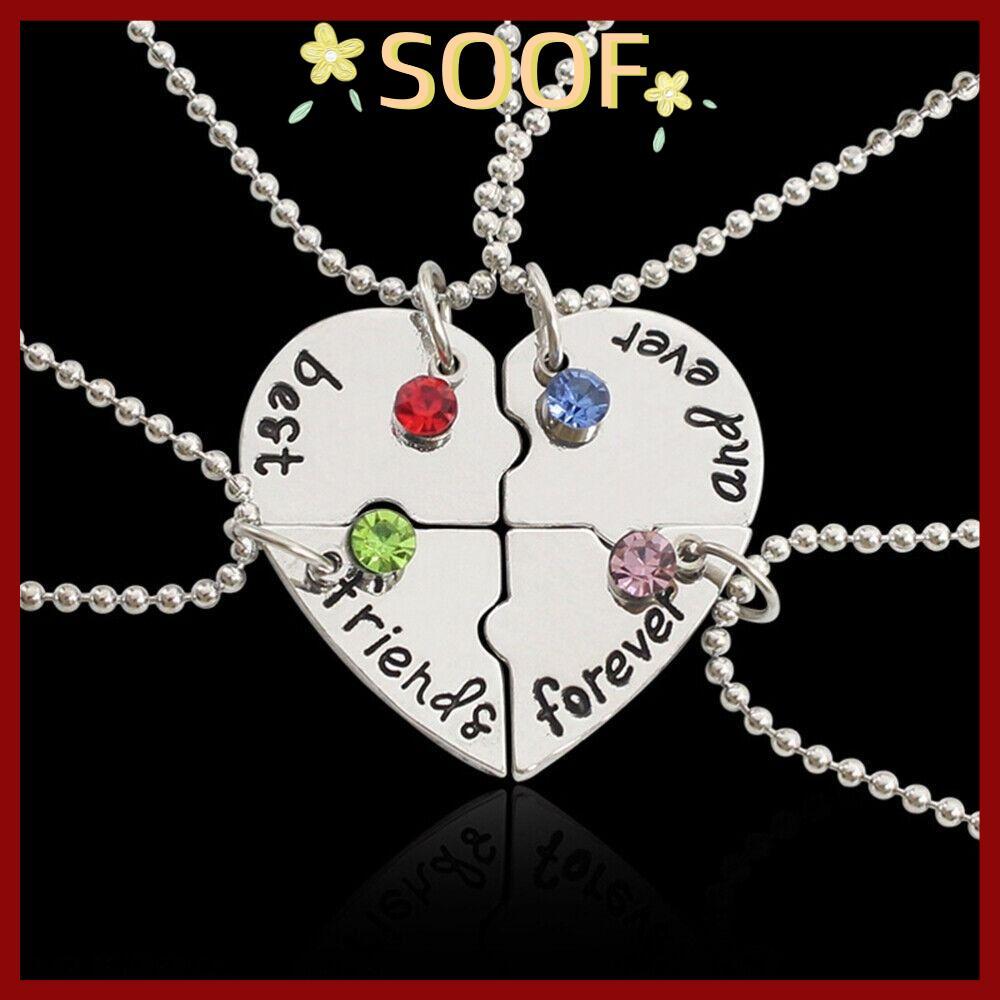 CODSOOOF 4 Bff Friend Best Friend Froever Nice Gift Necklace