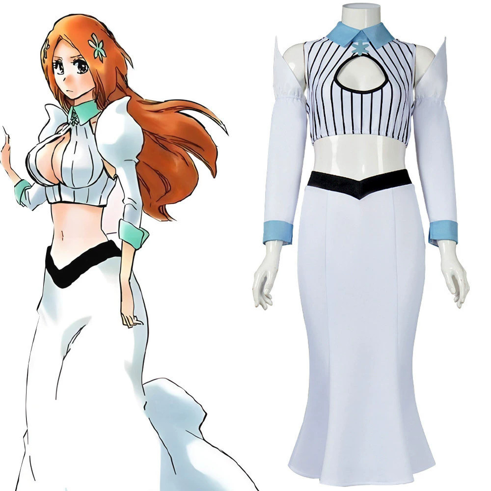 Death Inoue Orihime คอสเพลย์เครื่องแต่งกายชุดสองมิติ BLEACH Inoue Orihime คอสเพลย์เครื่องแต่งกาย 565