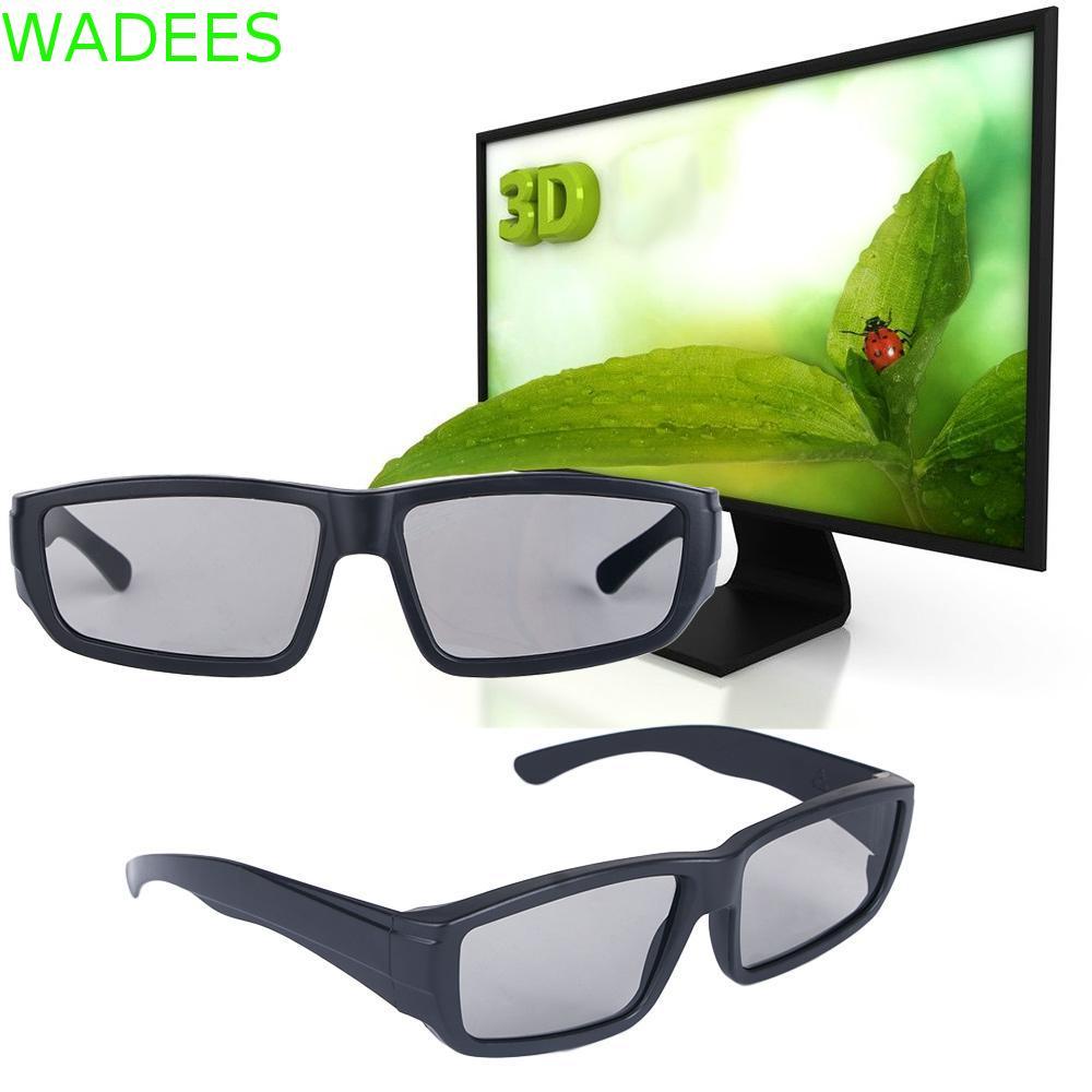 WADEES ภาพยนตร์แว่นตาทีวีโฮมเธียเตอร์แบบวงกลมโปรเจคเตอร์ Cinema 3D เกม 3D Vision
