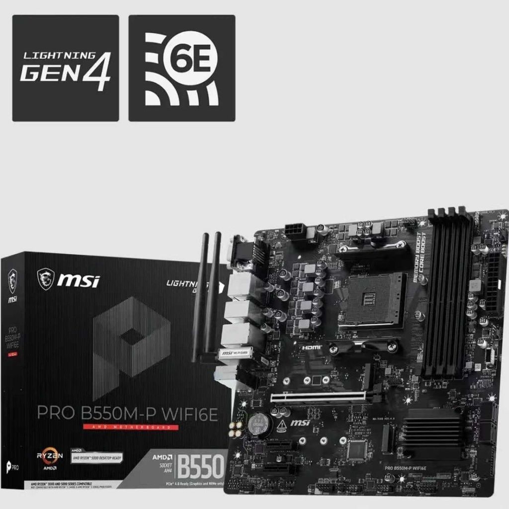 [MSI] A520M B550-B B550M-P Gaming Rendering เมนบอร์ด ddr4 ชนิดบรรจุกล่อง AMD ใหม่ล่าสุด