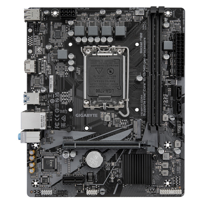 [Gigabyte] H610 K DDR4 เมนบอร์ดเดสก์ท็อปชนิดบรรจุกล่องใหม่เอี่ยมรองรับ 12400F 14400F 13600K U