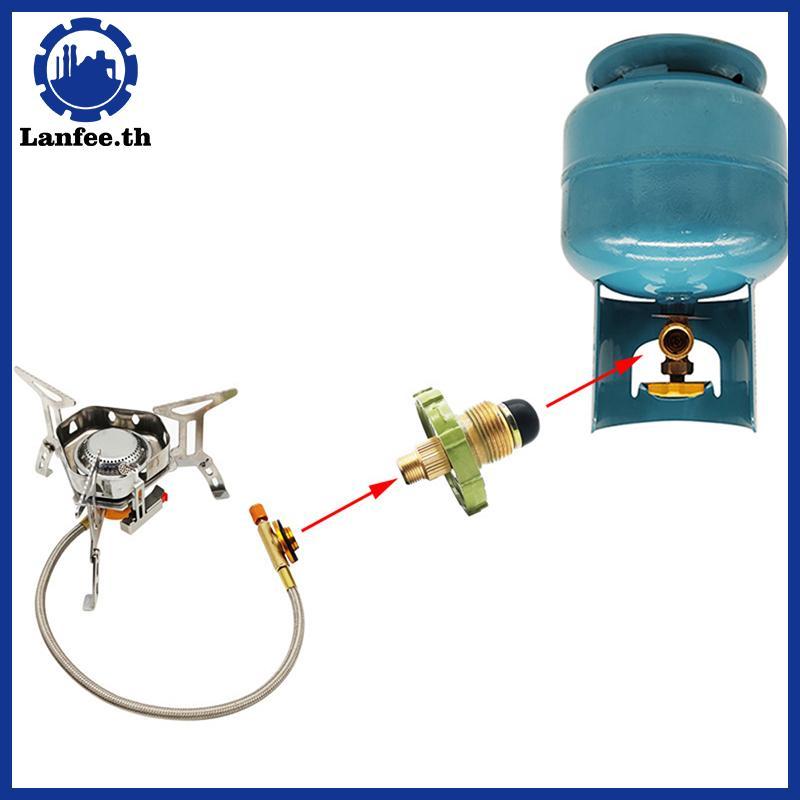 NFE LPG Tank Converter Head ทนทานเตาแก๊ส Connector ปฏิบัติสังกะสีอัลลอยด์ LPG ถังอะแดปเตอร์อุปกรณ์ N