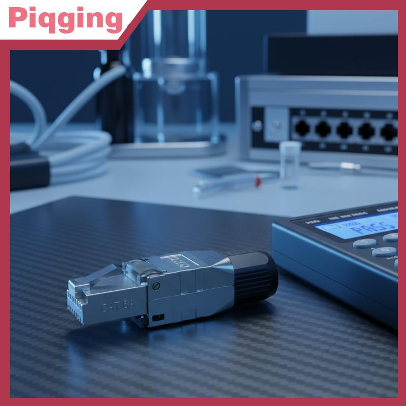 Piqging Shielded Toolless RJ45 Cat8 Cat7 Cat6A Connector สําหรับข้อมูลความซื่อสัตย์และประสิทธิภาพ TH