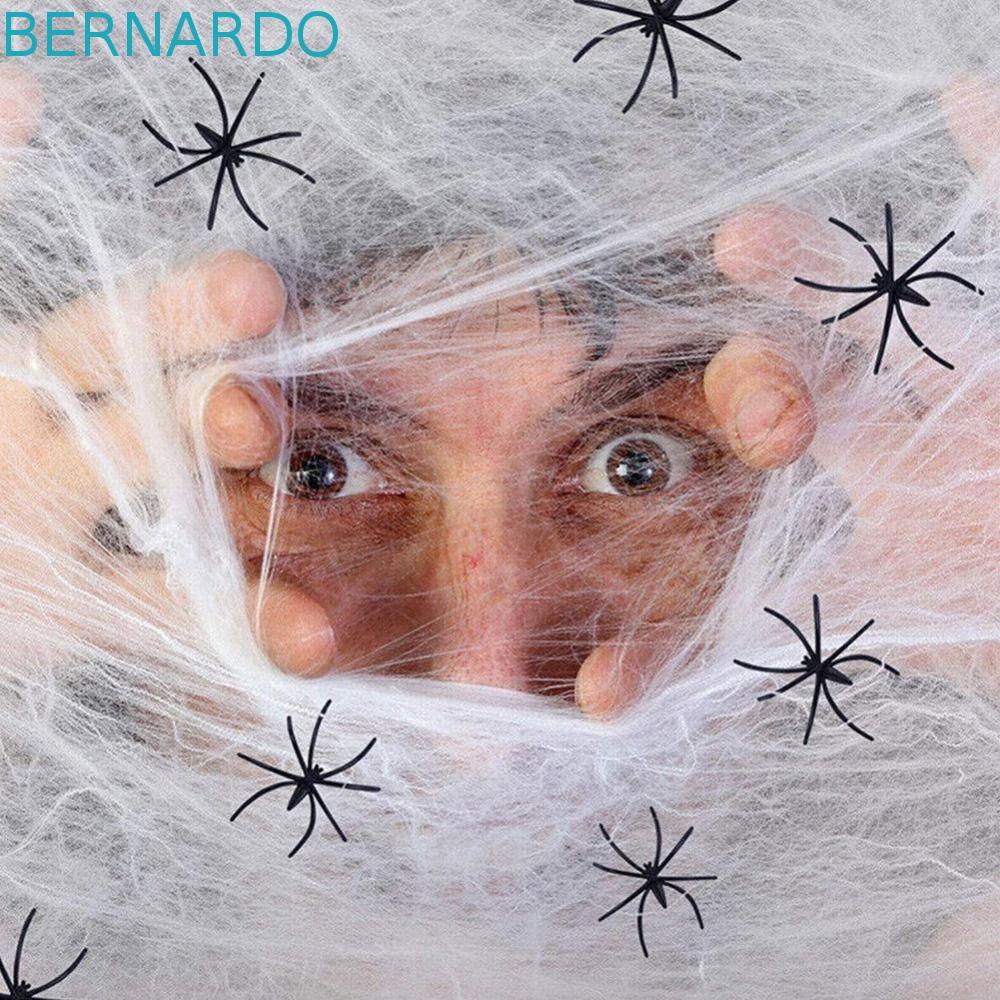 BERNARDO Luminous Spider Web, 3/6/10 เมตรเรืองแสงประดิษฐ์ใน Dark Spider Web, สยองขวัญ Props ยืดนํากล