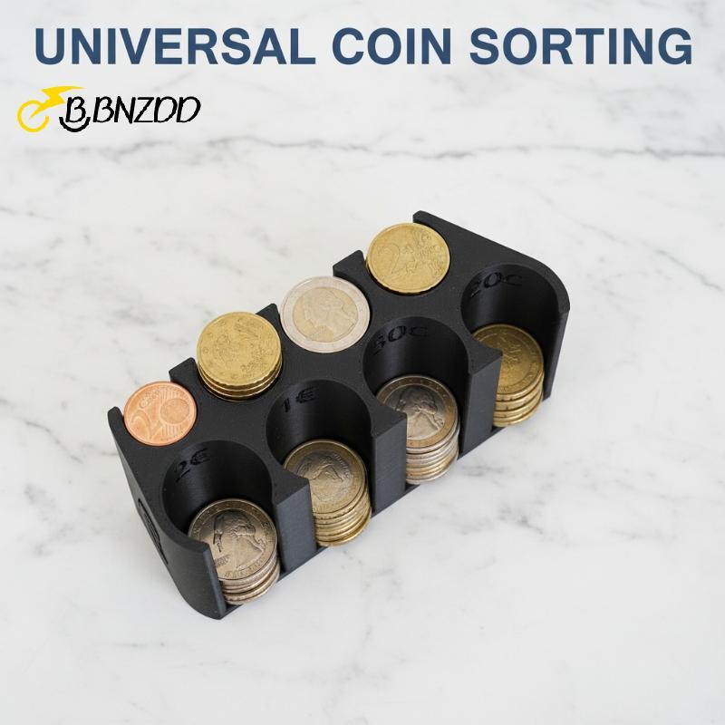 [BBNZDD] Euro Coin Holder Portable Box 2 Euro 1 Euro 50 Cent Change Dispenserpact Organizer for Dail