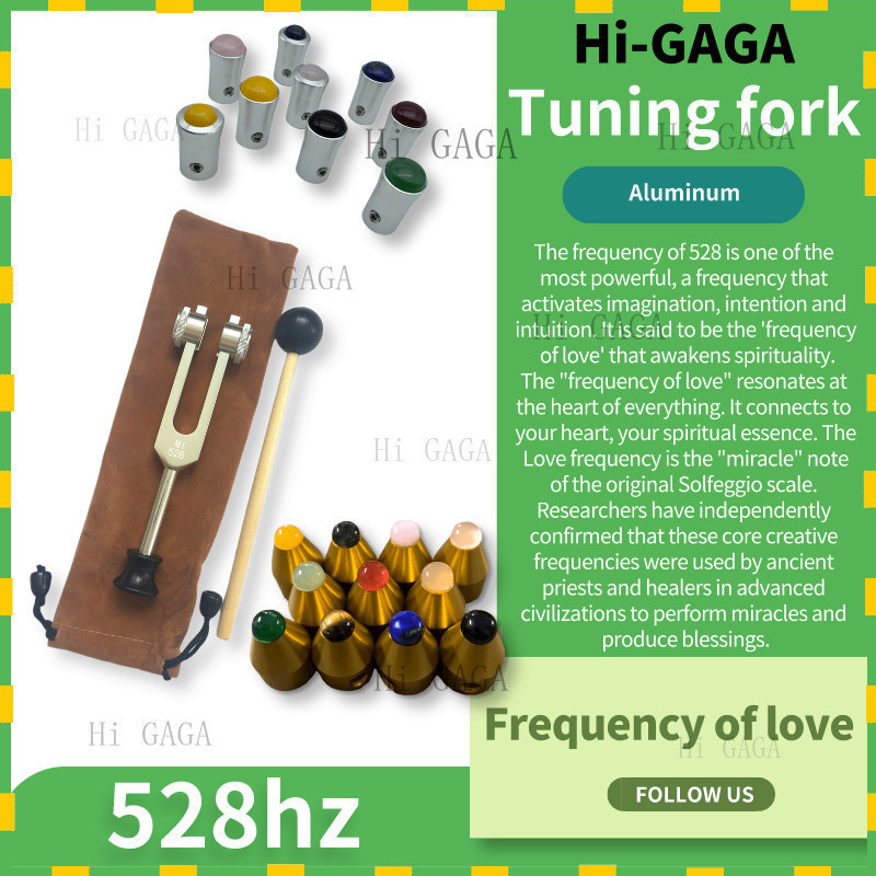 Tuning fork🔔ส้อมจูนเสียง🔔 528 ส้อมปรับแต่ง 528hz ซ่อม DNA รักความถี่ล้อส้อม Plus Power Tuning Fork T