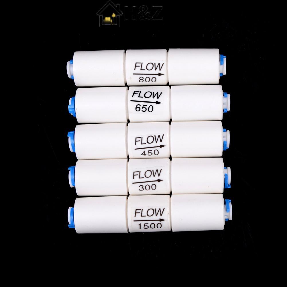 H&Z 1/4 " Flow Restrictor 300CC-1500CC พร้อม Qui Connect สําหรับ RO Reverse Osmosis Nice