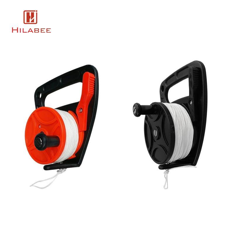 HILABEE SMB Dive Reel Kayak Anchor พร้อมที่จับ 46 M สําหรับดําน้ําตื้นดําน้ําดําน้ํา
