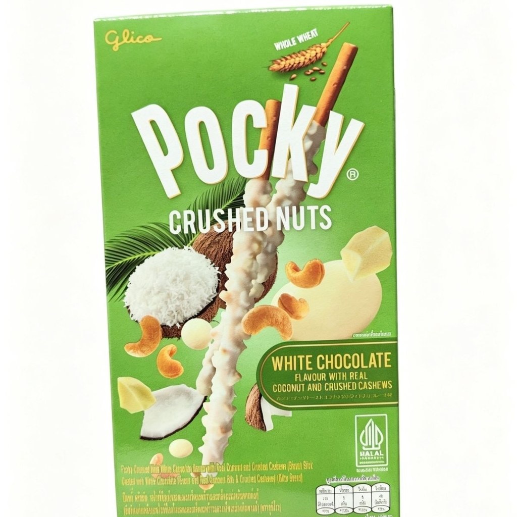 ประเทศไทยนําเข้า Glico PRETZ PRETZ Biscuit Stick Pocky Coconut Cashew Nuts Casual Snacks XL9926 @