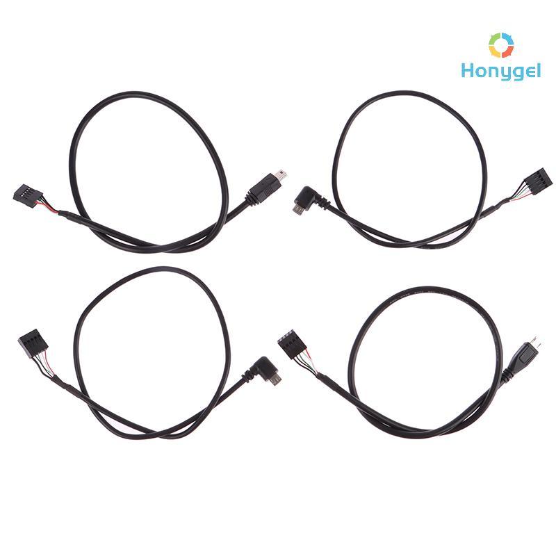 {Honyge1} เมนบอร์ดคอมพิวเตอร์พีซี 9P ถึง Micro USB ถึง 2.54 มม. 5Pin USB To Micro USB Data Cord อลูม