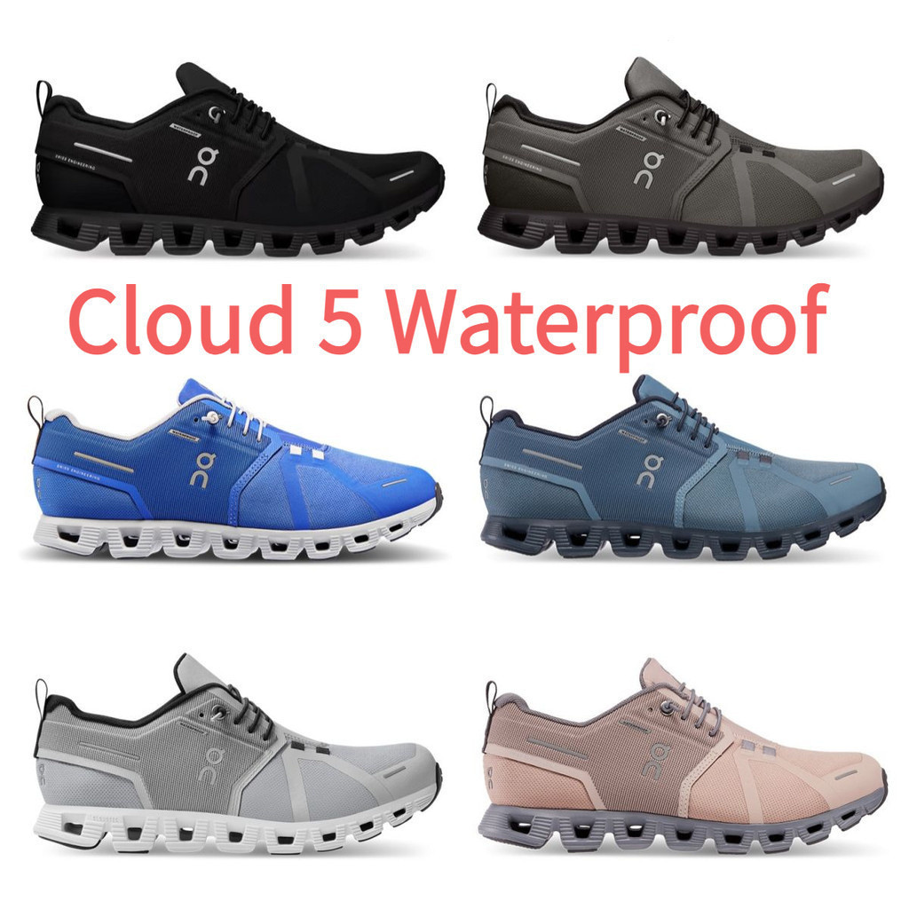 On Running On Cloud 5 กันน้ํา Cloud5 รองเท้าวิ่งสําหรับผู้ชายและผู้หญิงรองเท้าผ้าใบ Unisex คู่ CWTN 