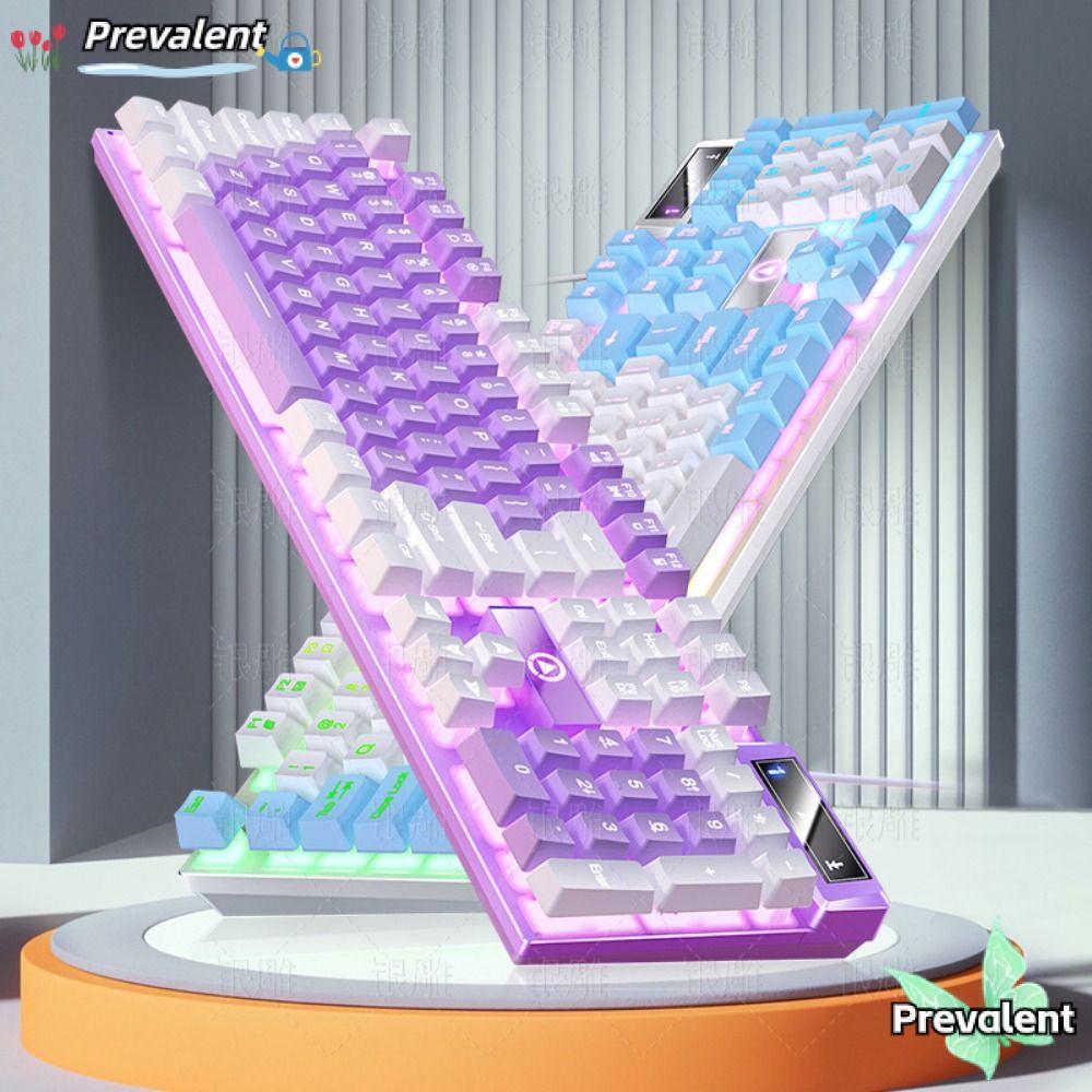 คีย์บอร์ดแบบมีสาย PREVALENT, คีย์บอร์ดเกมอินเทอร์เฟซ USB K500, คีย์บอร์ดเมมเบรน 104 คีย์เรืองแสงแบบ 
