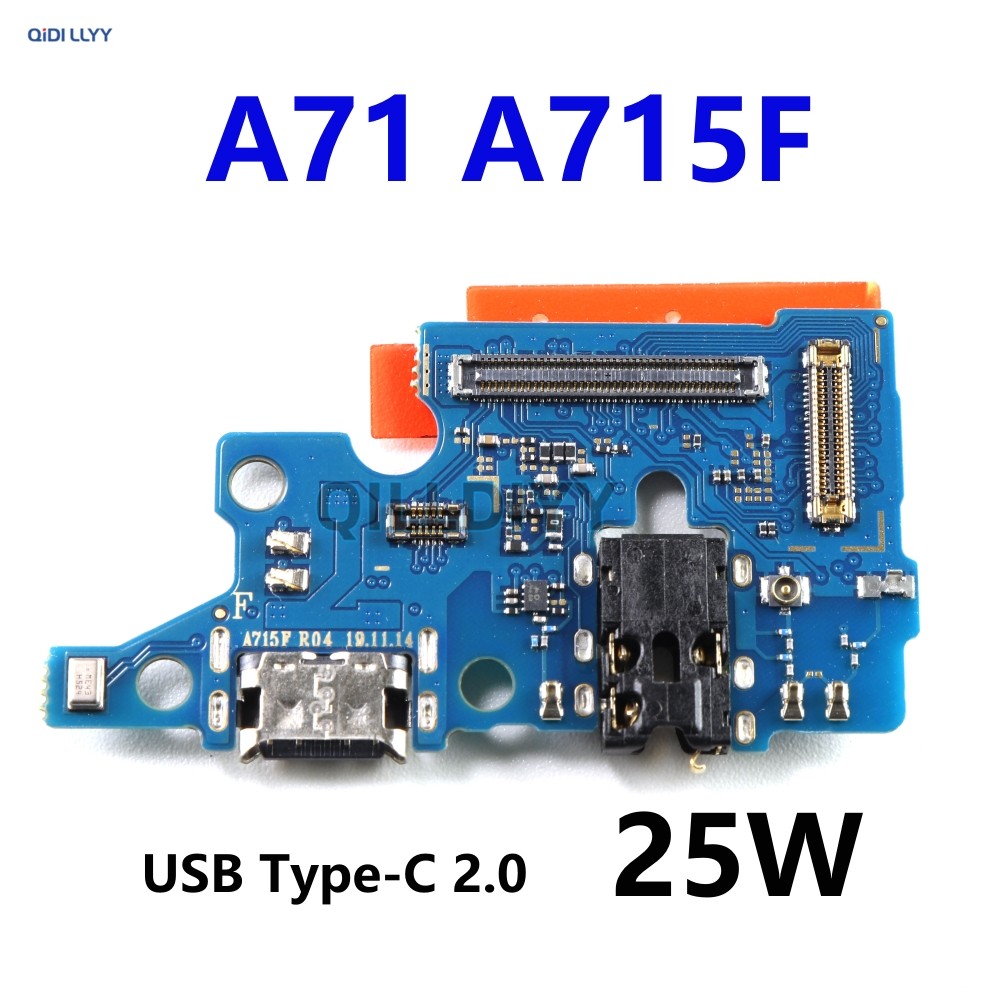 ชาร์จพอร์ตบอร์ดเปลี่ยนโทรศัพท์ USB ชาร์จ Flex Cable อะไหล่สําหรับ Samsung Galaxy A71 A715 A715F SM-A