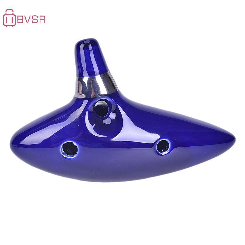 BVSR 12 หลุม Ocarina เซรามิค Alto C ของ Ocarina ขลุ่ย Blue Ocarina เครื่องดนตรี
 ไทย