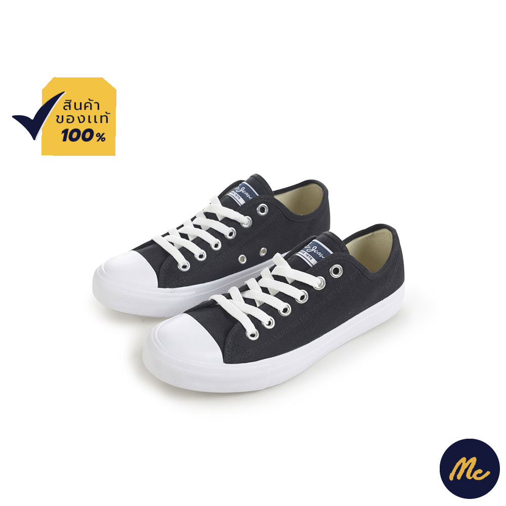 (แม็คยีนส์) รองเท้าผ้าใบ สีดำ M09Z006