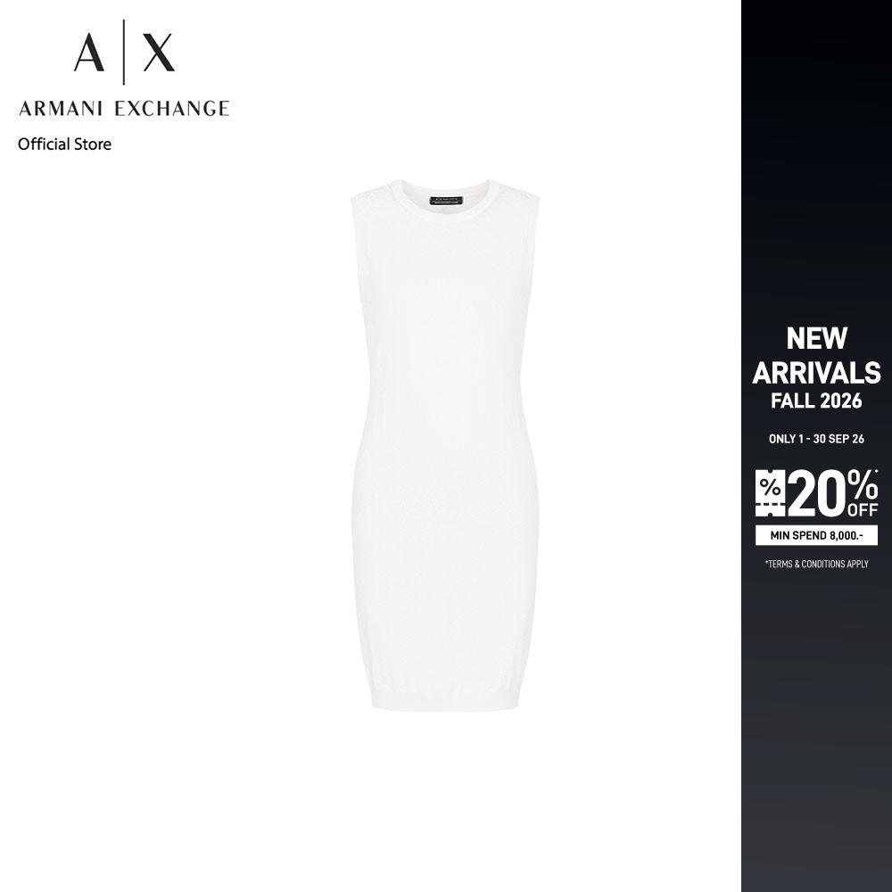 Armani Exchange เดรสผู้หญิง รุ่น 8NYA9A-YMH6Z-1130 - สีขาว