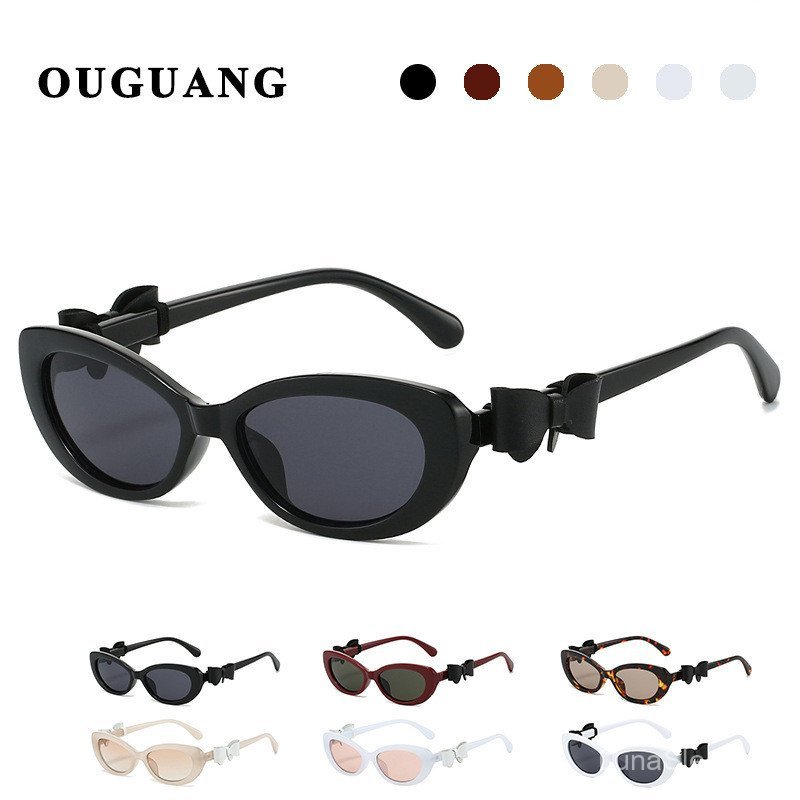 TOI2 Retro Bow Cat Eye แว่นตากันแดดหญิง Y2K High-End Street ยิงแว่นตากันแดด UV400 ขายส่ง