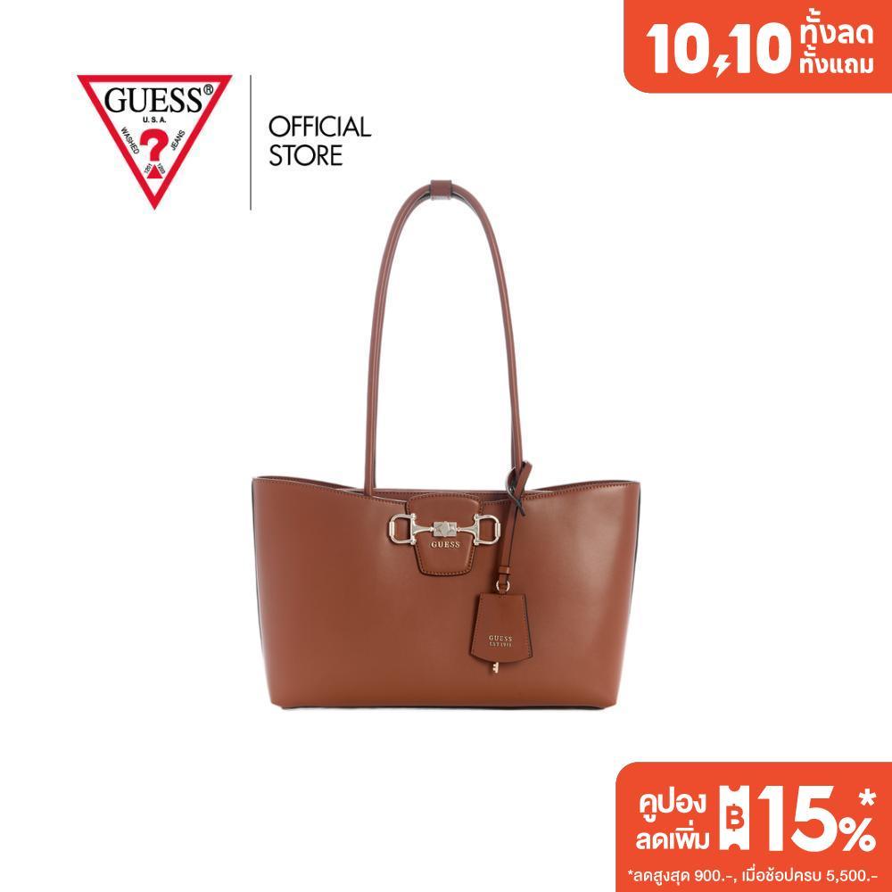 GUESS حقيبة JANIE Girlfriend Carryall — بني — صورة 2