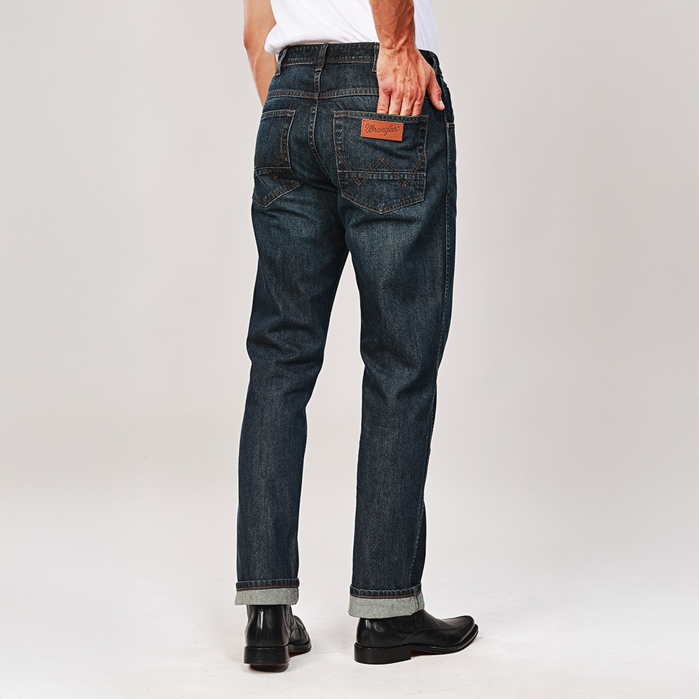 WRANGLER กางเกงยีนส์ผู้ชาย คอลเลคชั่น Wrangler Legends เอวกลาง ทรงตรง รุ่น WR S226MTEXN08 สียีนส์กลาง — صورة 3