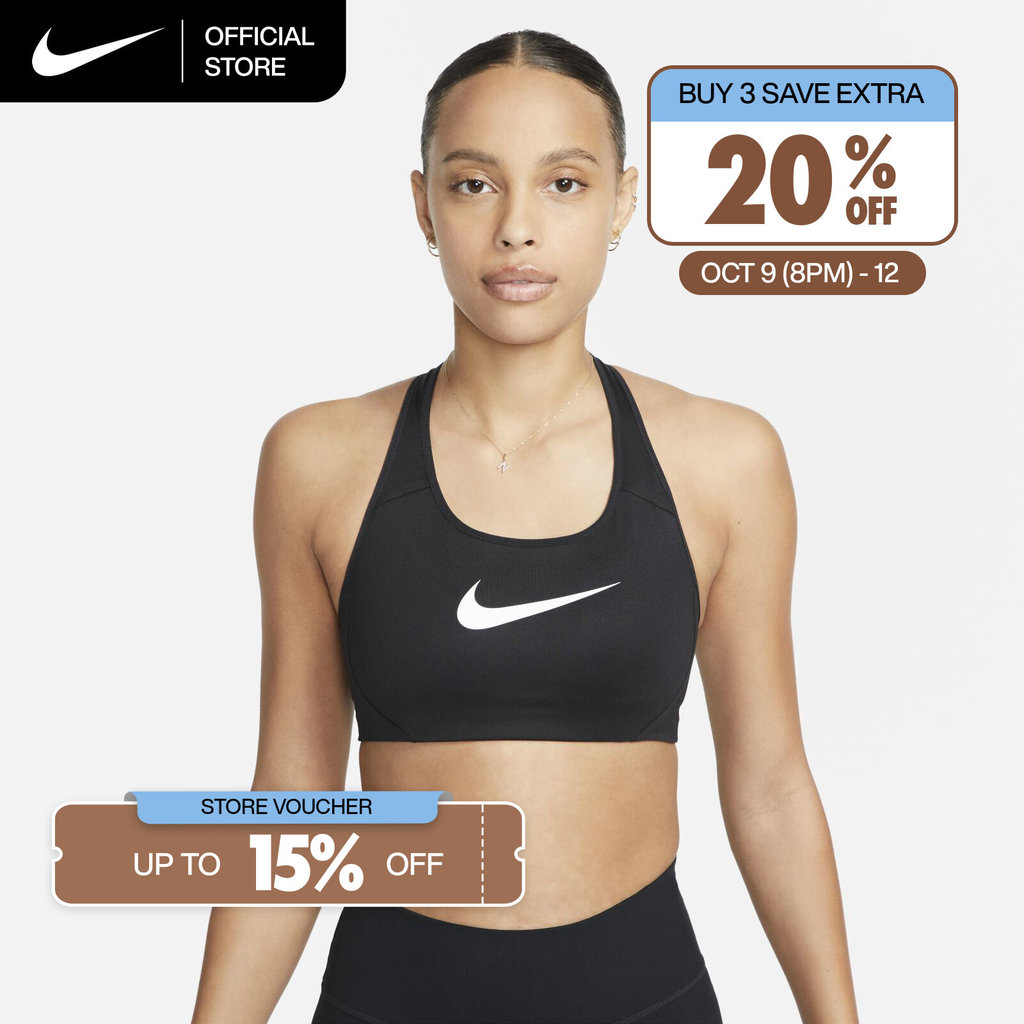NIKE حمالة رياضية Victory Shape بدعم عالٍ — أسود — صورة 2
