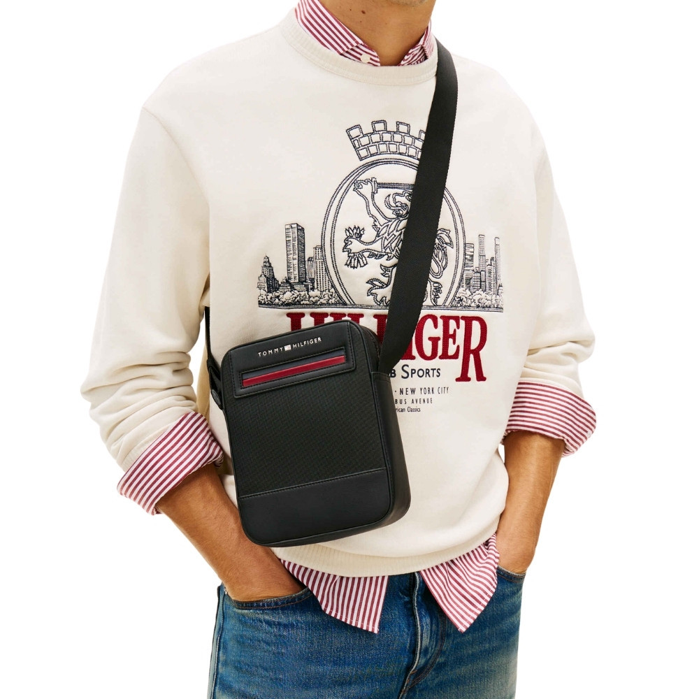 Tommy Hilfiger حقيبة رجالية — أسود — صورة 5