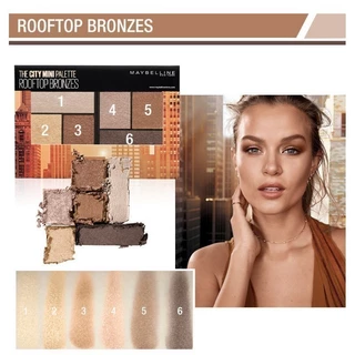 MAYBELLINE THE CITY MINI PALETTE ROOFTOP BRONZES เมย์เบลลีน อายแชโดว์ เดอะ ซิตี้ มินิ พาเลท รูฟท็อป บรอนซ์ (ทาตา)