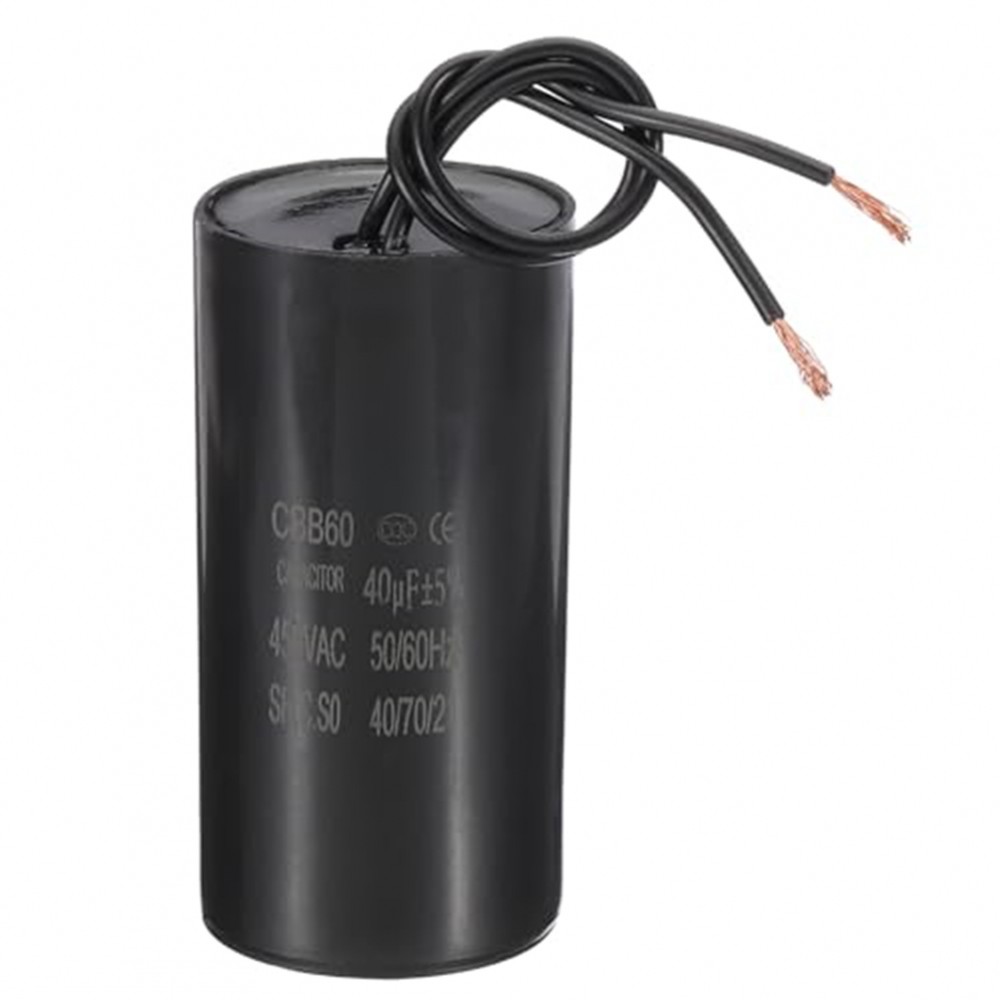 40uF CBB60 Run Capacitor, 450V AC สําหรับสตาร์ทมอเตอร์ที่มีประสิทธิภาพ - ขนาดกะทัดรัดและ