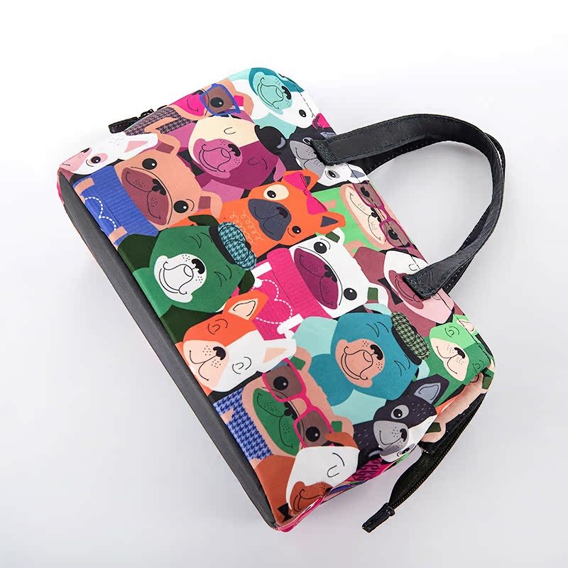 สินค้าใหม่ Original Pug Dog Bento กล่องอาหารกลางวันกระเป๋า Pug Dog Insulation Bag