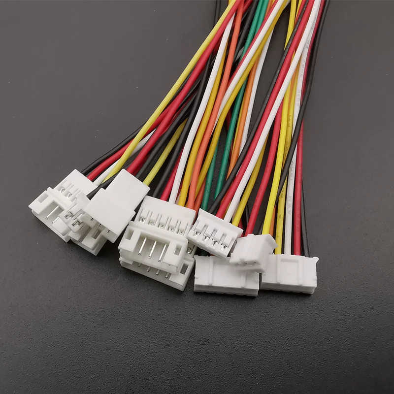 10 คู่ Mini JST PH2.0 Connector ชายหญิง DIY สายเชื่อมต่อชุด 26AWG 2/3/4/5/6Pin สําหรับของเล่น PH2.0 