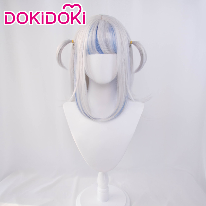 DOKIDOKI ของพร้อมสต็อก Wig สำหรับ Cosplay Gawr Gura