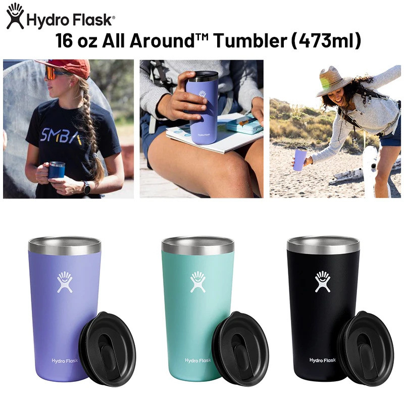 Hydro Flask 16OZ/473ML แฟชั่นมาตรฐานสแตนเลสฉนวนถ้วยผู้ชายและผู้หญิงกีฬาถ้วยน้ํากลางแจ้งเด็ก