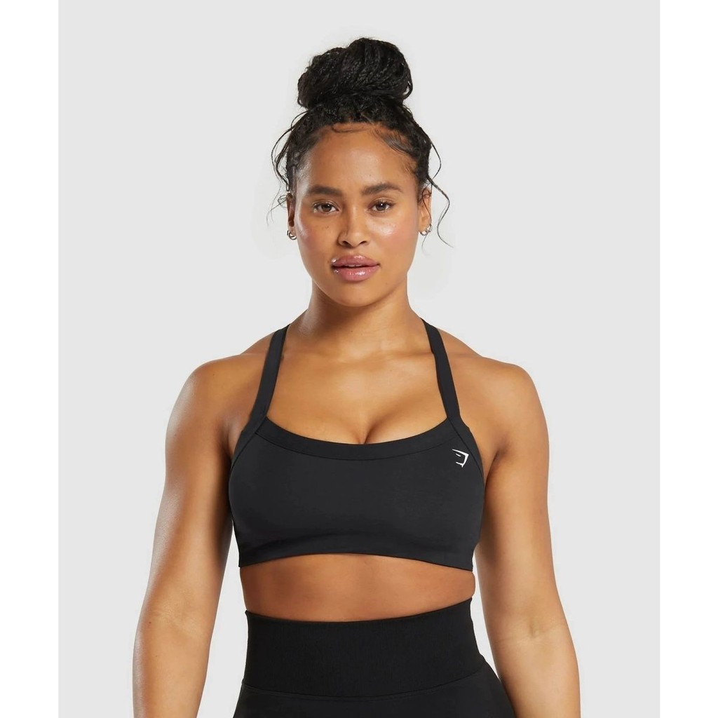 Gym Shark ชุดชั้นในกีฬาแบบ halter anti-glare สำหรับการออกกำลังกาย