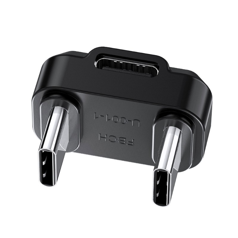 Stay USB C Female to 2USB C Male U Shape Adapter for Live Streaming While