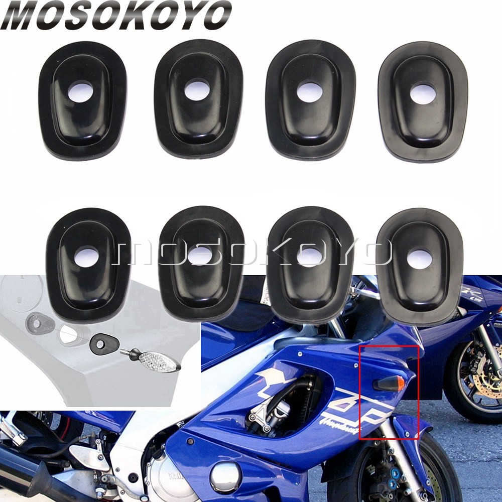 G8x สัญญาณไฟเลี้ยวอะแดปเตอร์ Spacers สำหรับ Yamaha YZF-R6 99-02 YZF600 YZF1000 FZ1000 FZ600 Fazer YZ