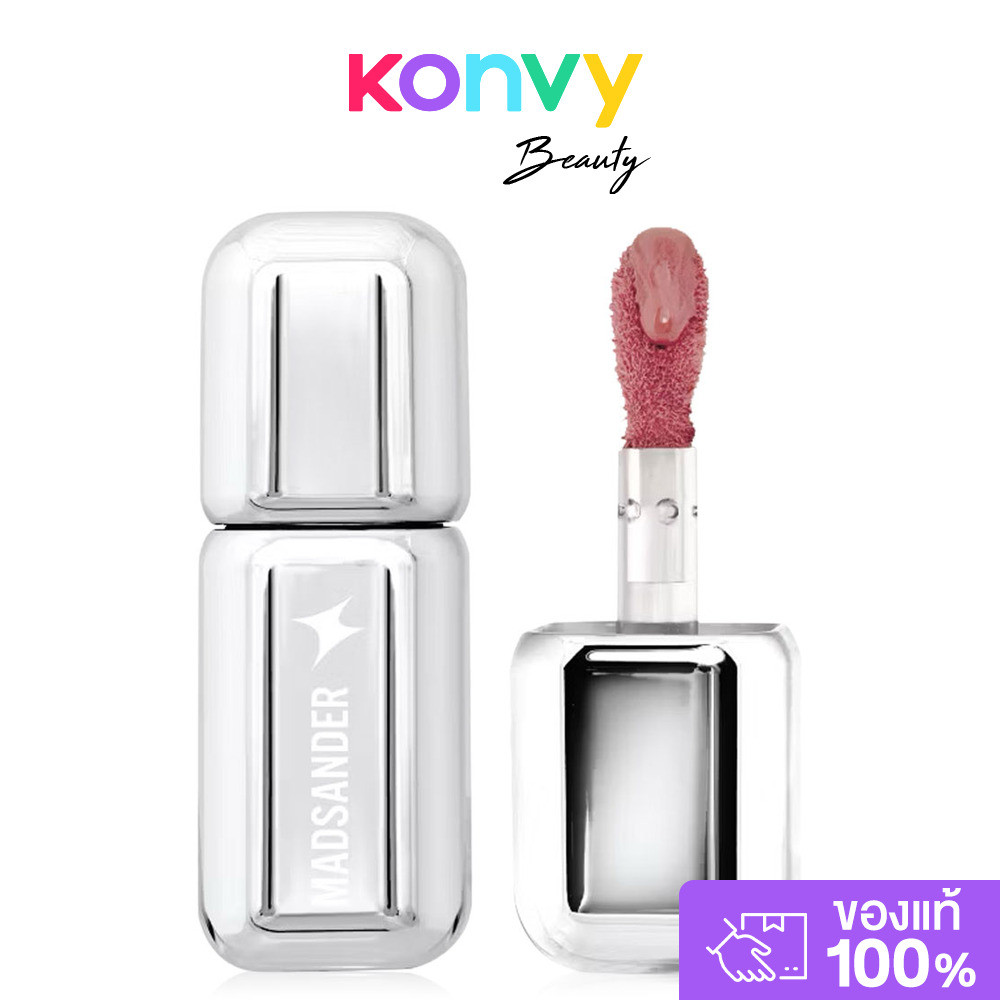 MADSANDER Dewy Glow Lip Tint 4g #01 Sober แมดแซนเดอร์ ดิวอี้ โกลด์ ลิปทินท์ กินแซ่บแค่ไหนก็ไม่หลุด ล