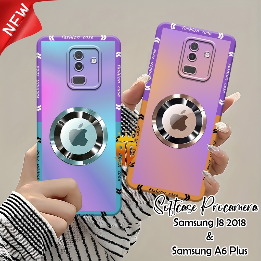Softcase SAMSUNG J8 2018 / SAMSUNG A6 PLUS - Fashion Case with Cute Ip Logo Motif - Aesthetic Case -