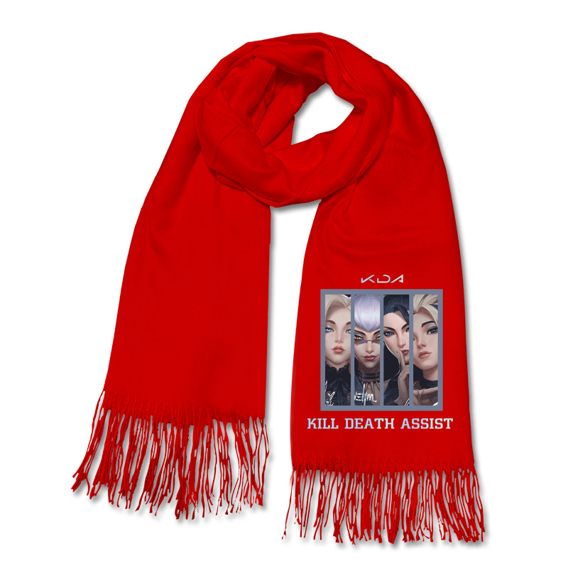 ผ้าคลุมไหล่สไตล์ใหม่สำหรับแฟนเกมLeague KDA Girl Group เหมาะกับทั้งผู้ชายและผู้หญิง พร้อมดีไซน์Akali 