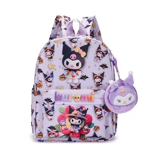 MOKO Sanrio กระเป๋านักเรียนเด็กผู้หญิง น้ำหนักเบา กันน้ำ ป้องกันหลัง แถมฟรีกระเป๋าใบเล็ก ส่งจากไทย ส่งเร็ว
